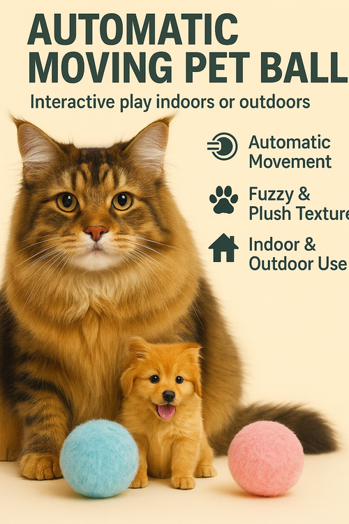 Self-Playing Rolling Pets Ball