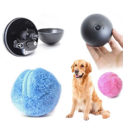 Automatic Plush Ball Pet Toy