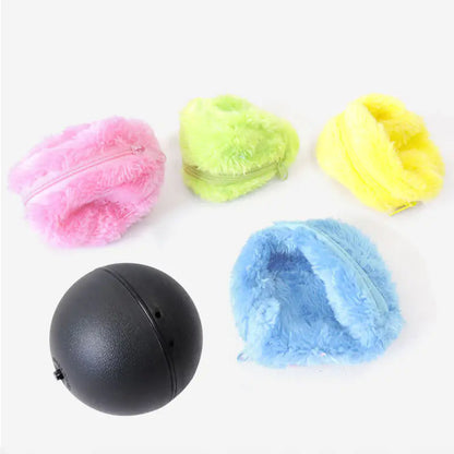 Automatic Plush Ball Pet Toy