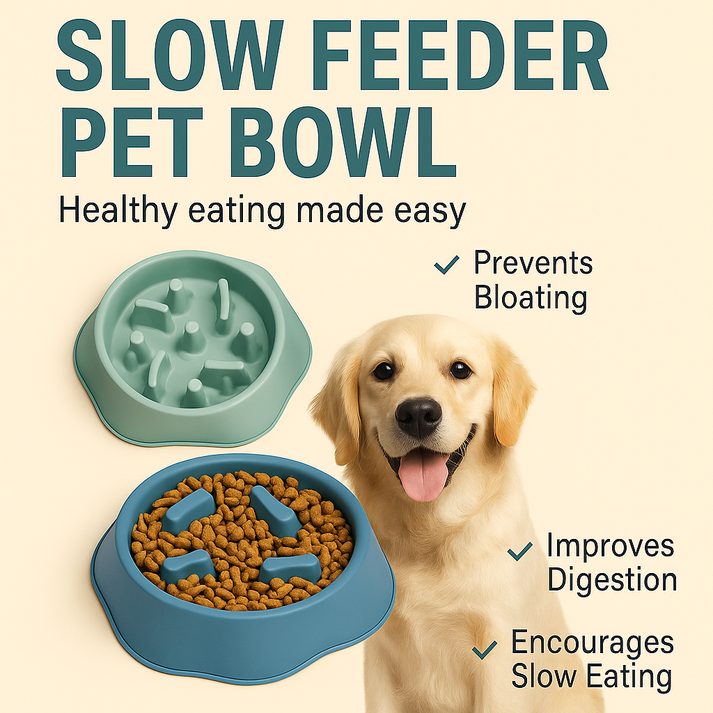 Slow Feeder Pet Bowl