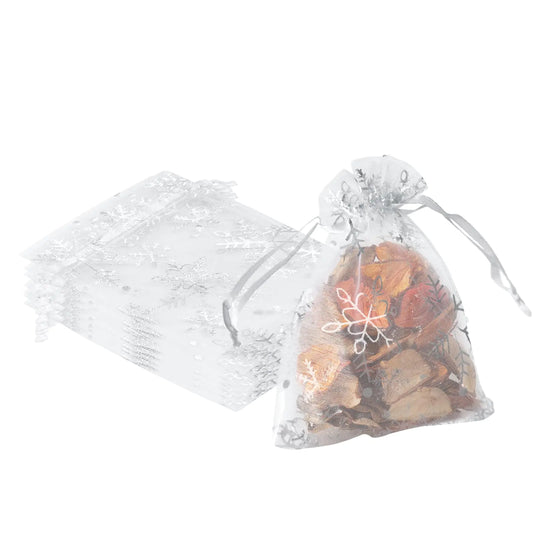 Festive Bag 4x6 inches Small Drawstring Mesh Bags