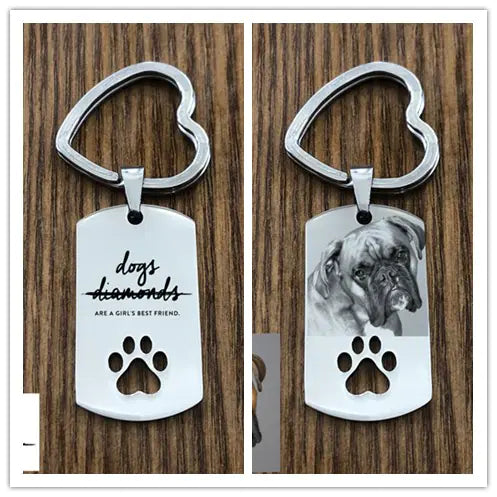 Custom Pet Tag with Photo - DIY Keychain
