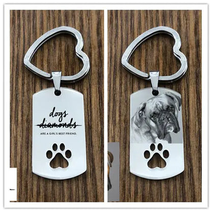 Custom Pet Tag with Photo - DIY Keychain